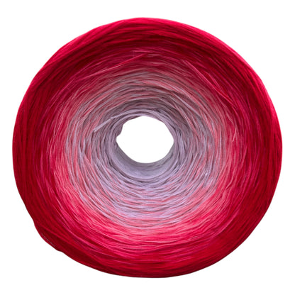 January - Carnation, Gradient Cotton Natural Fiber Yarn - Rena'sThreadandCrafts