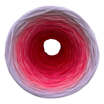 January - Carnation, Gradient Cotton Natural Fiber Yarn - Rena'sThreadandCrafts