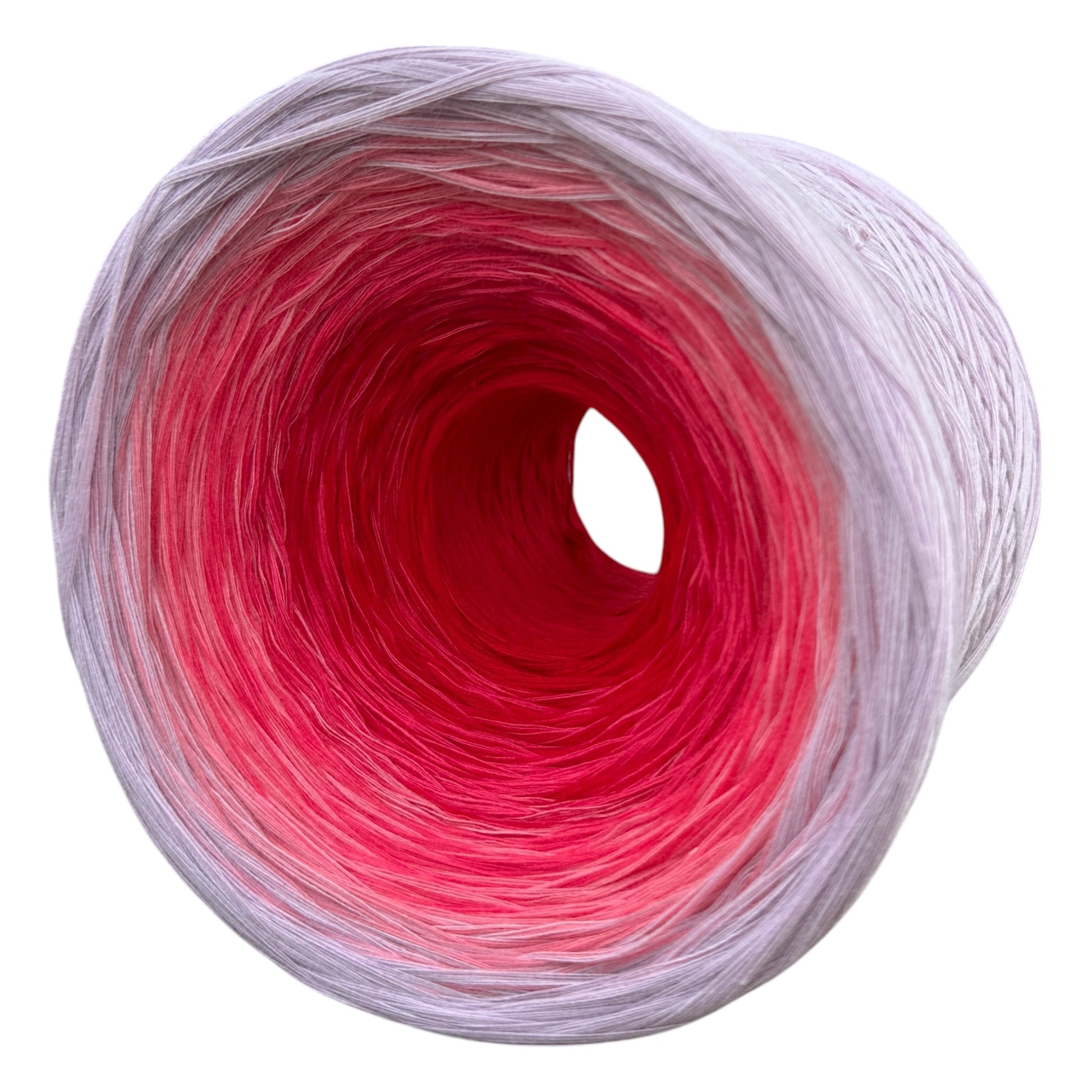 January - Carnation, Gradient Cotton Natural Fiber Yarn - Rena'sThreadandCrafts