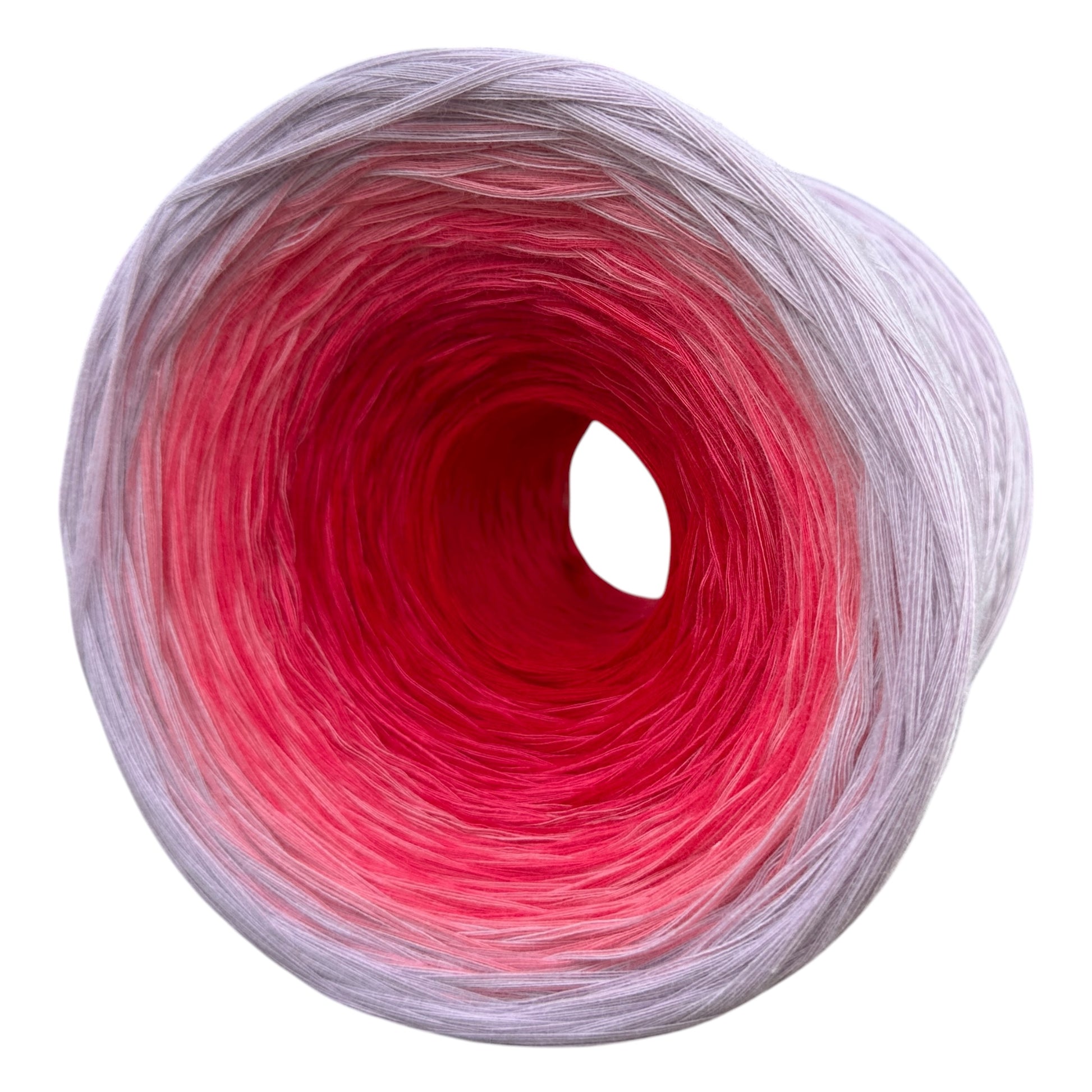 January - Carnation, Gradient Cotton Natural Fiber Yarn - Rena'sThreadandCrafts