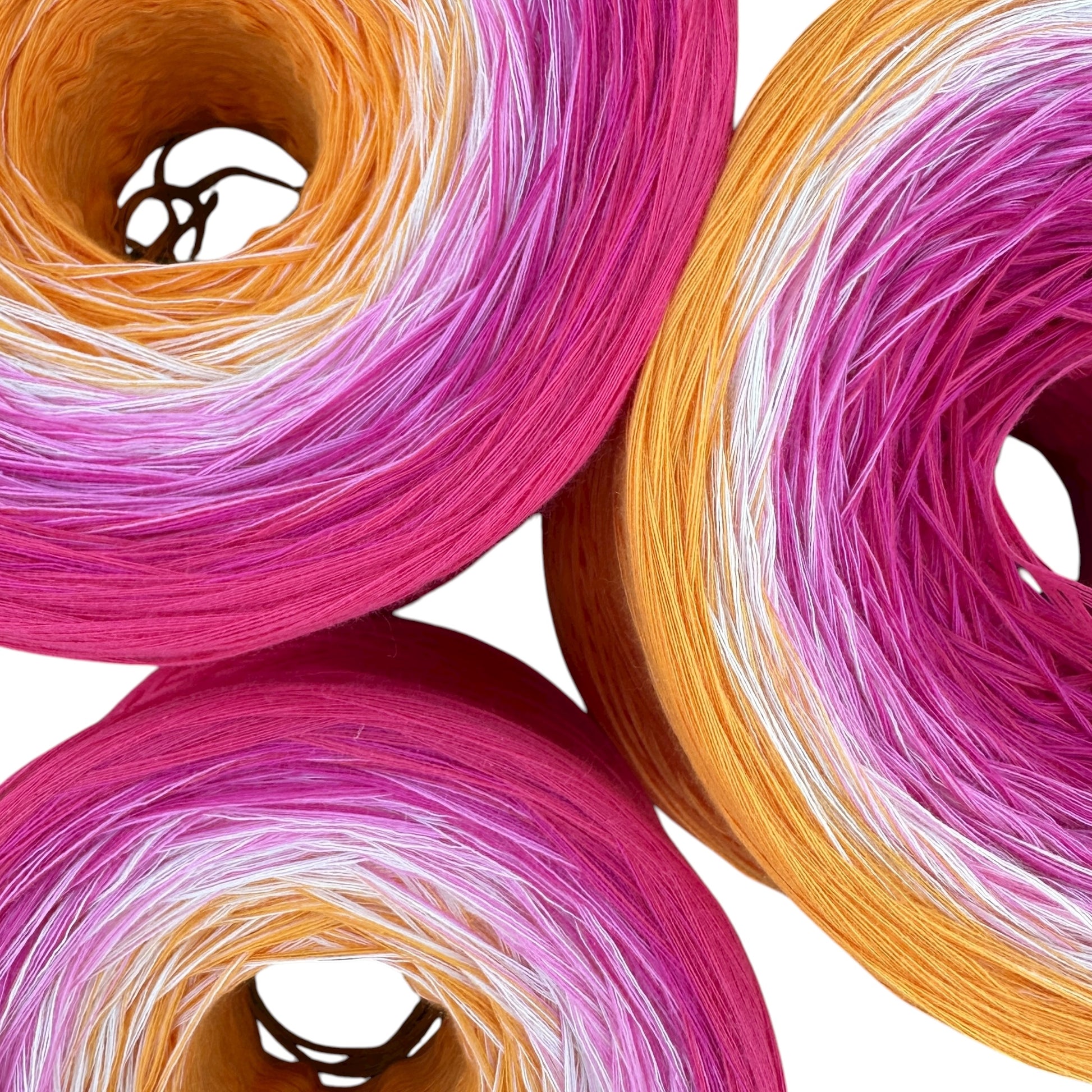 July - Lotus, Gradient Cotton Natural Fiber Yarn - Rena'sThreadandCrafts