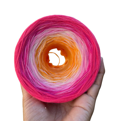 July - Lotus, Gradient Cotton Natural Fiber Yarn - Rena'sThreadandCrafts