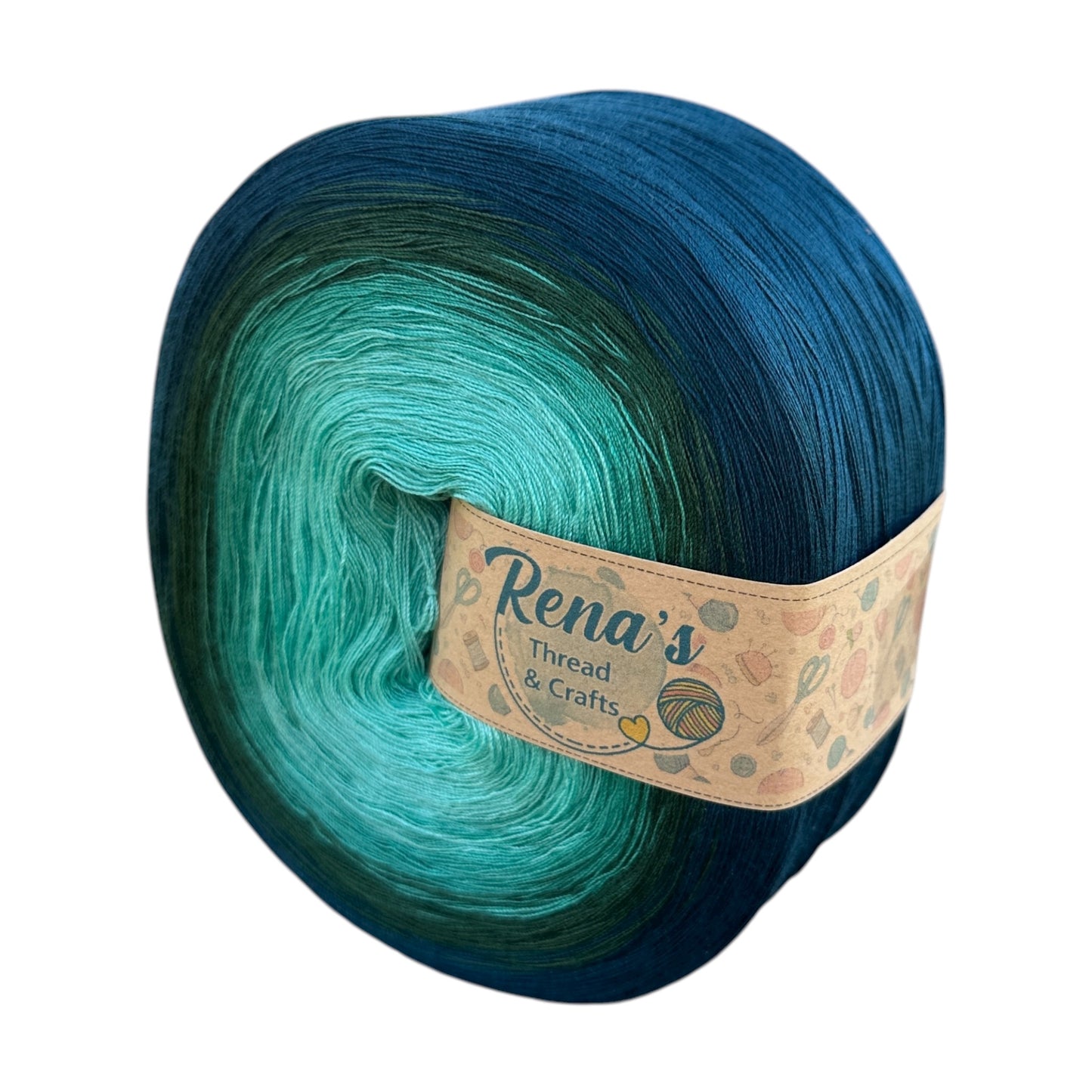 Twin Lagoon, Polyester Gradient Yarn
