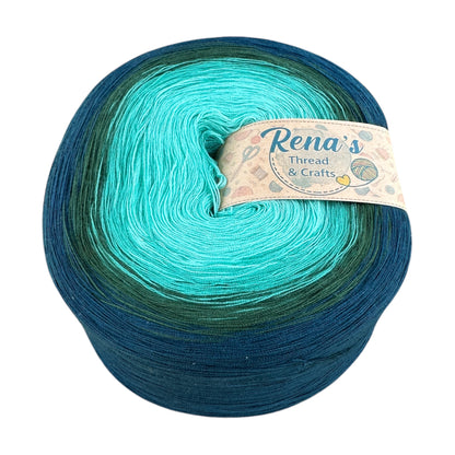 Twin Lagoon, Polyester Gradient Yarn