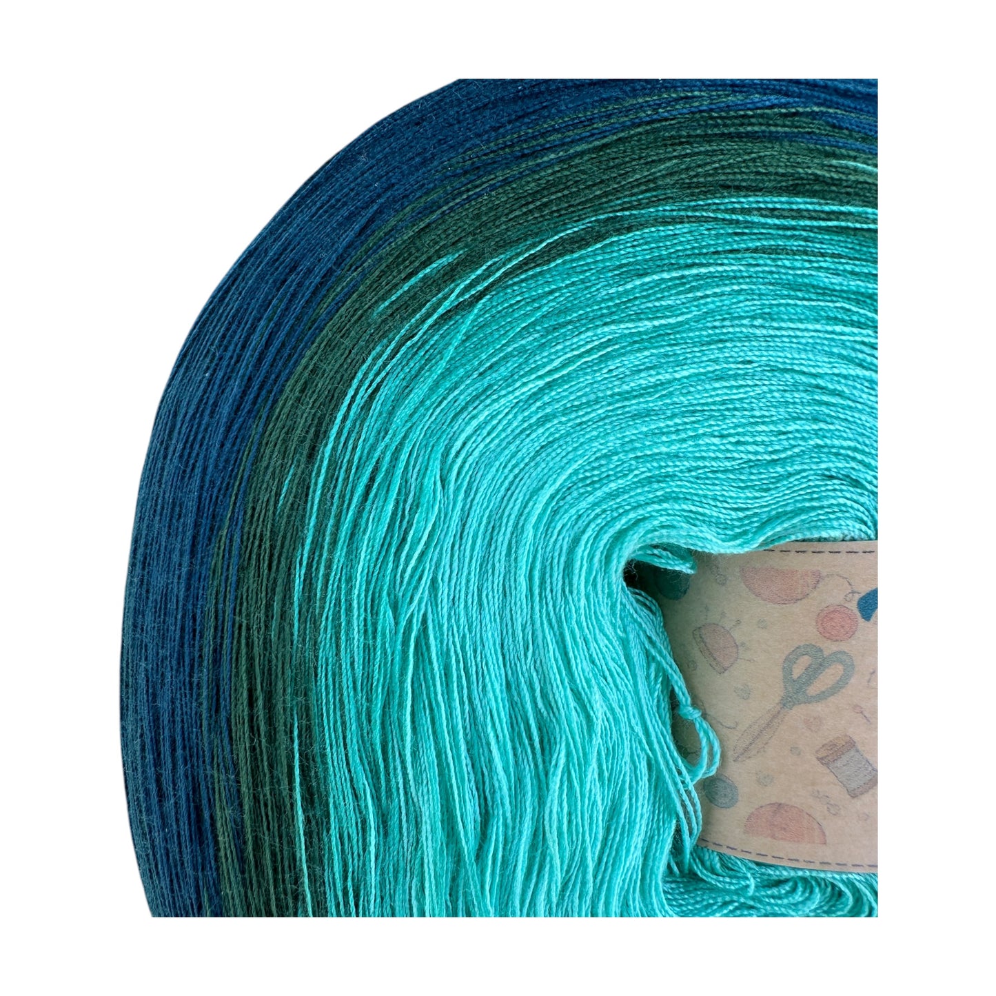 Twin Lagoon, Polyester Gradient Yarn