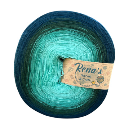 Twin Lagoon, Polyester Gradient Yarn