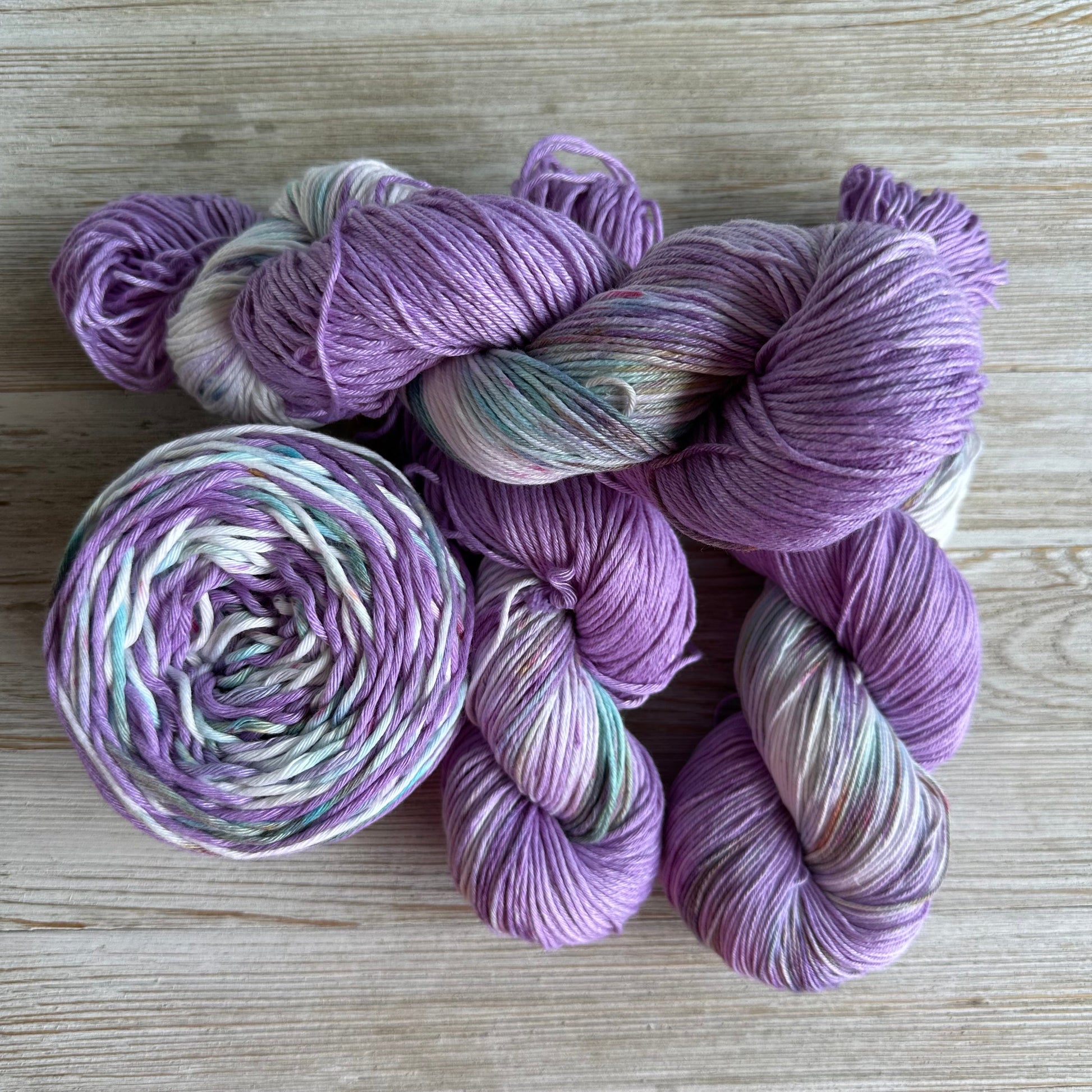 Lavender Feilds, Hand Dyed Cotton Natural Fiber Yarn-YARN-RenasThreadandCrafts-RenasThreadandCrafts