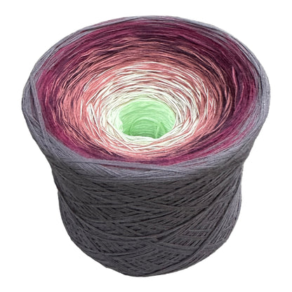 Light Up, Gradient 8PLY Cotton Gradient Cake Yarn, Fingering Lace Natural Fiber-Cotton Yarn, 8PLY-Rena'sThreadandCrafts-Light-Rena&#39;sThreadandCrafts