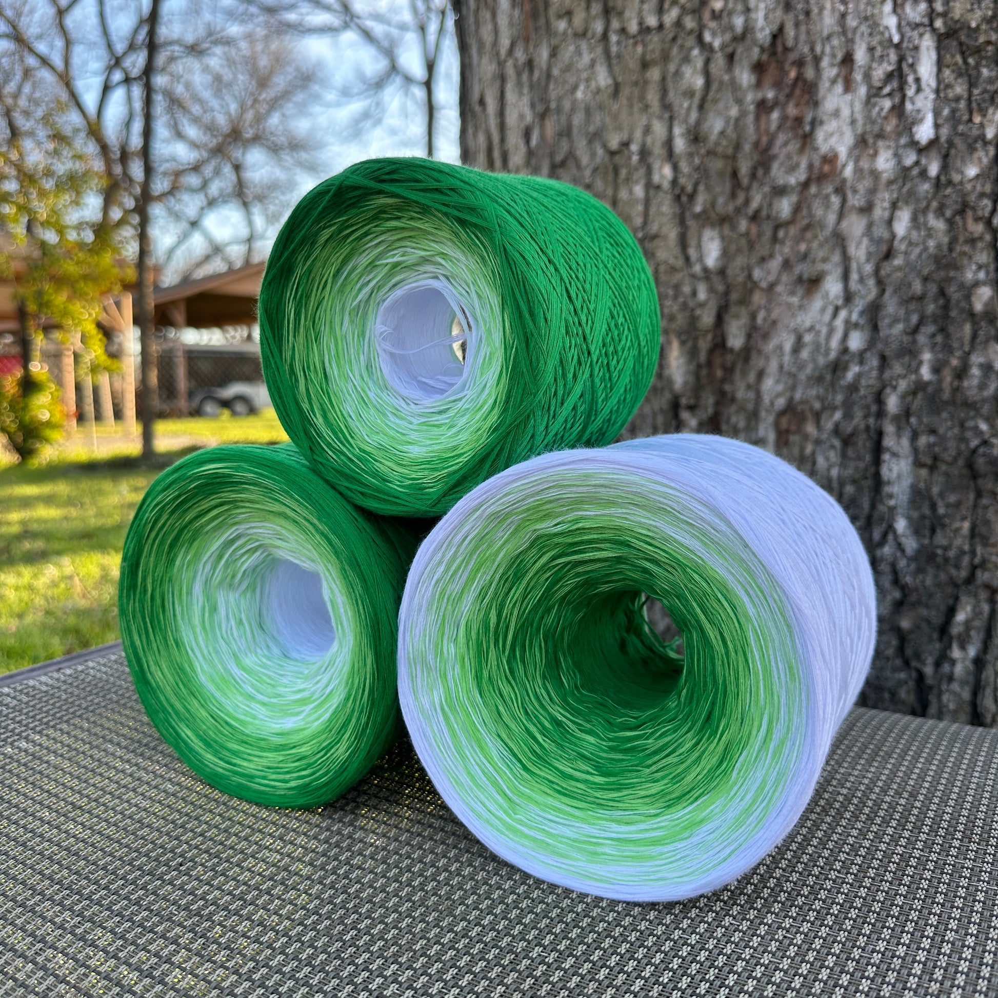 Lily of the Valley, Gradient Cotton Natural Fiber Yarn - Rena'sThreadandCrafts