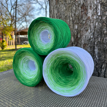 Lily of the Valley, Gradient Cotton Natural Fiber Yarn - Rena'sThreadandCrafts