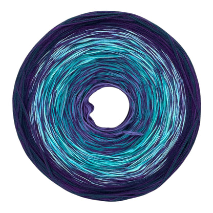 Michi Purple Teal Mix, Gradient Cotton Natural Fiber Yarn