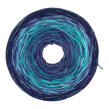 Michi Purple Teal Mix, Gradient Cotton Natural Fiber Yarn