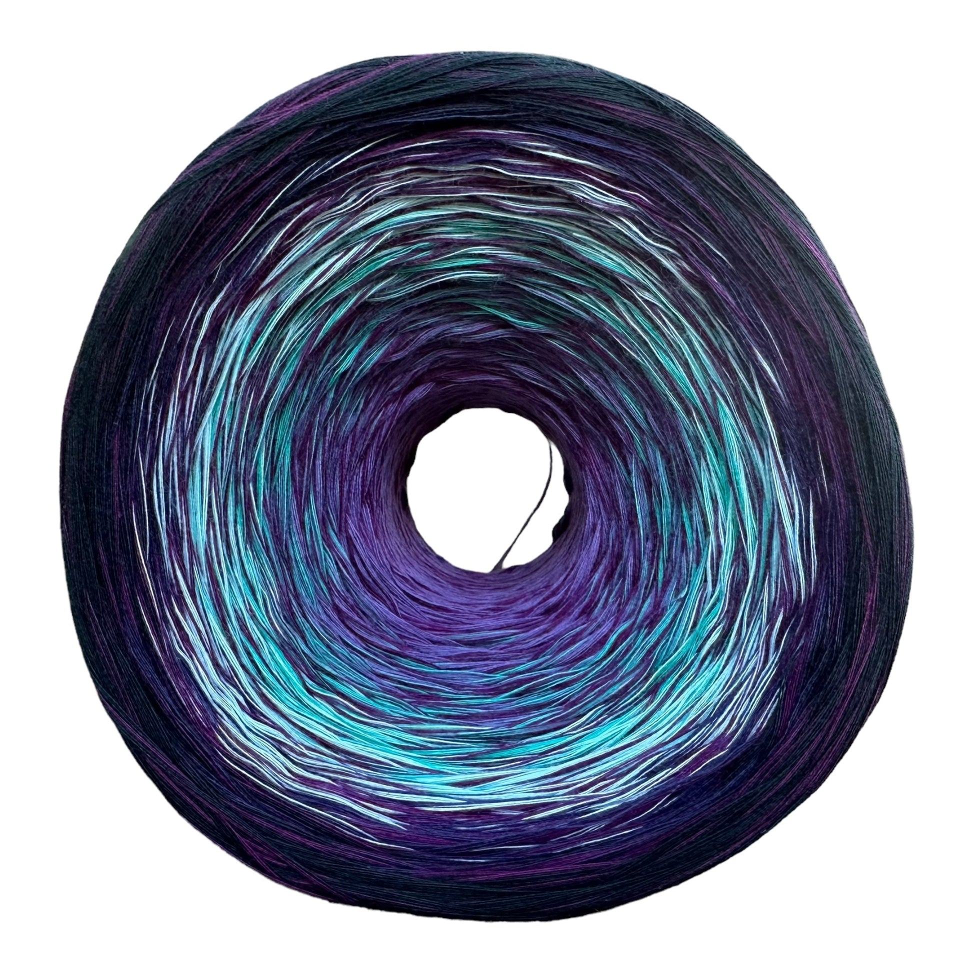 Michi Purple Teal Mix, Gradient Cotton Natural Fiber Yarn-YARN-Purple Center-Renas Thread and Crafts