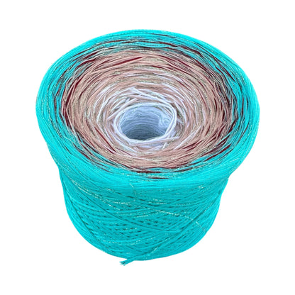 Michi’s Blushing Teal, Gradient Yarn