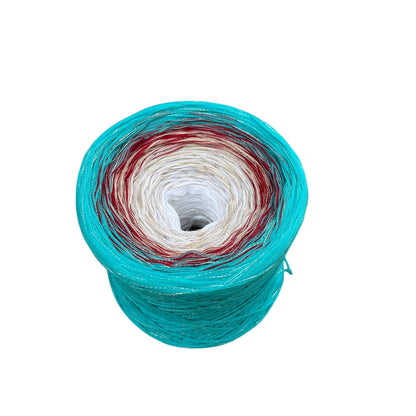 Michi’s Blushing Teal, Gradient Yarn - Rena'sThreadandCrafts