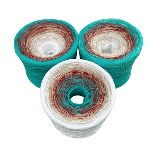 Michi’s Blushing Teal, Gradient Yarn