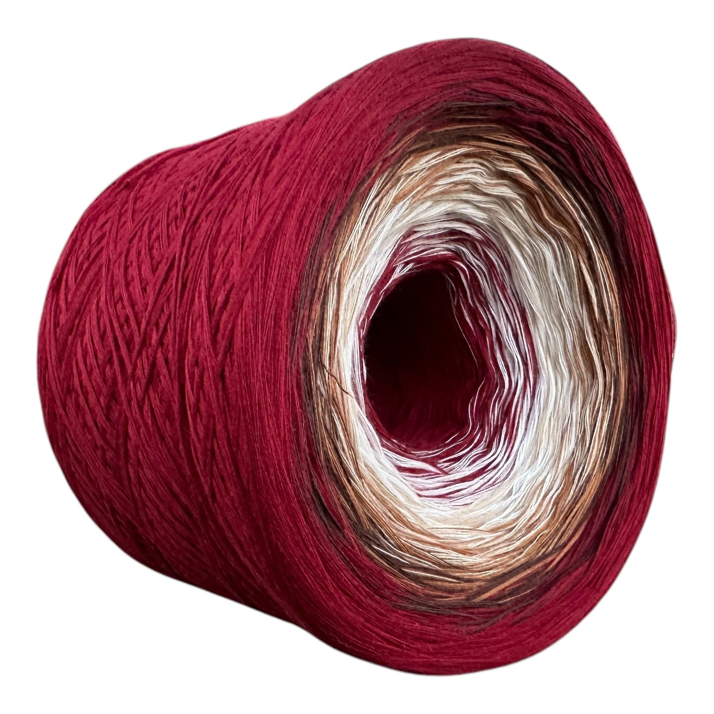 Mocha Red Velvet, Gradient Cotton Natural Fiber Yarn