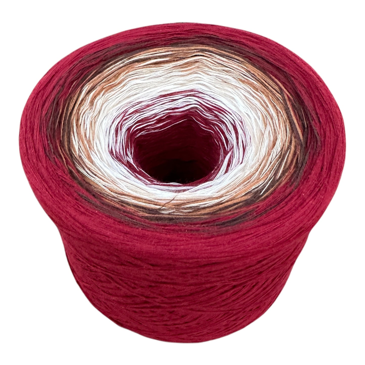 Mocha Red Velvet, Gradient Cotton Natural Fiber Yarn