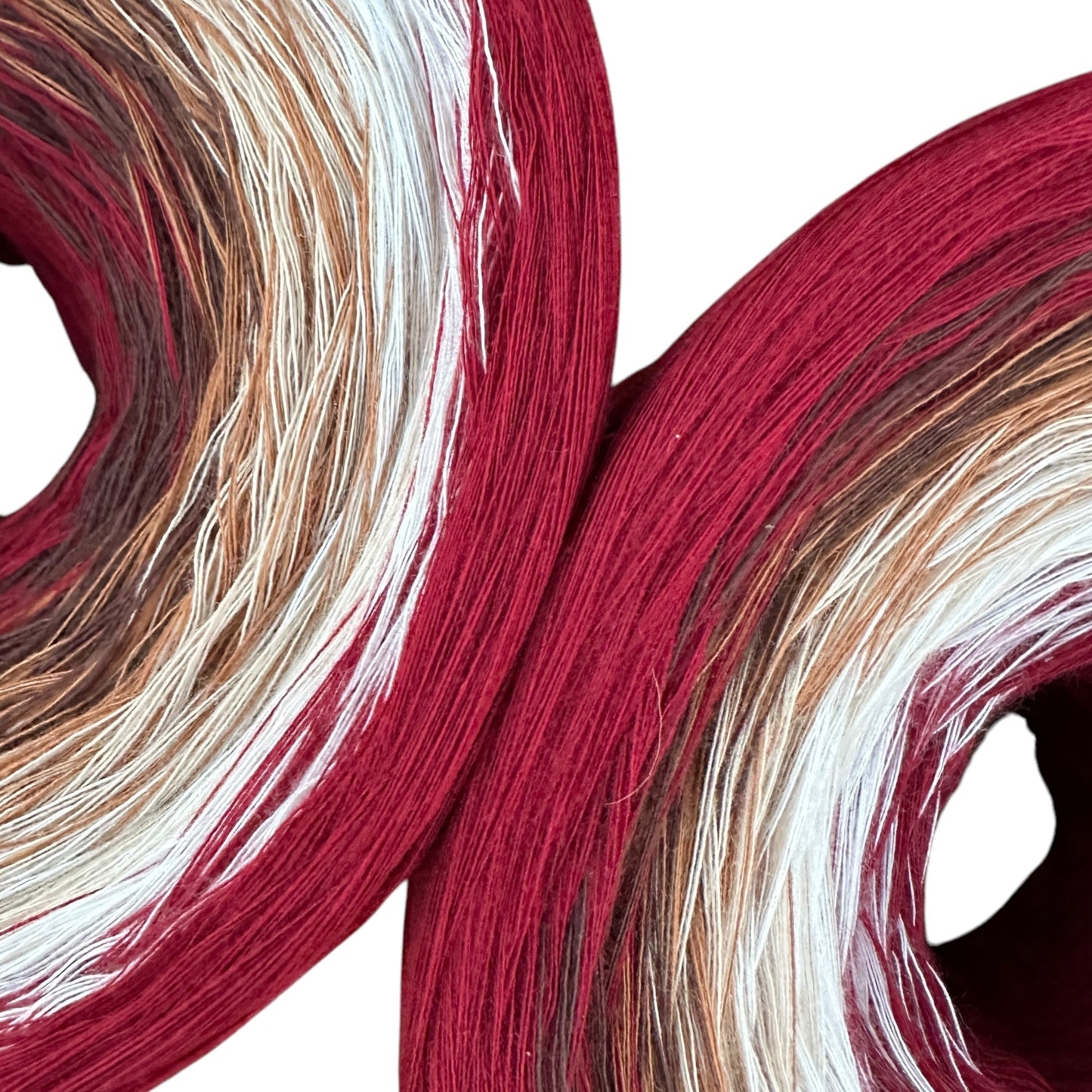 Mocha Red Velvet, Gradient Cotton Natural Fiber Yarn