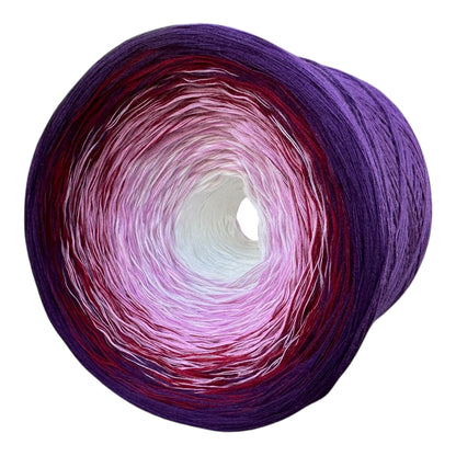 Morning Glory, September Birth Flower, Gradient Cotton Natural Fiber Yarn