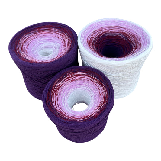 Morning Glory, September Birth Flower, Gradient Cotton Natural Fiber Yarn