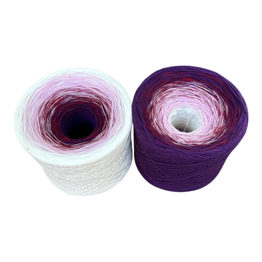 Morning Glory, September Birth Flower, Gradient Cotton Natural Fiber Yarn