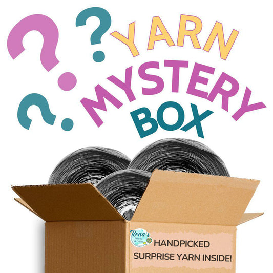 Mystery Yarn Box – Surprise Gift for Knitters, Crocheters, & Crafters, Ready To Ship-YARN-Box A- 4 Regular Size of Gradient-Renas Thread and Crafts