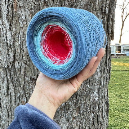 New Patriot, Gradient Cotton Natural Fiber Yarn - Rena'sThreadandCrafts