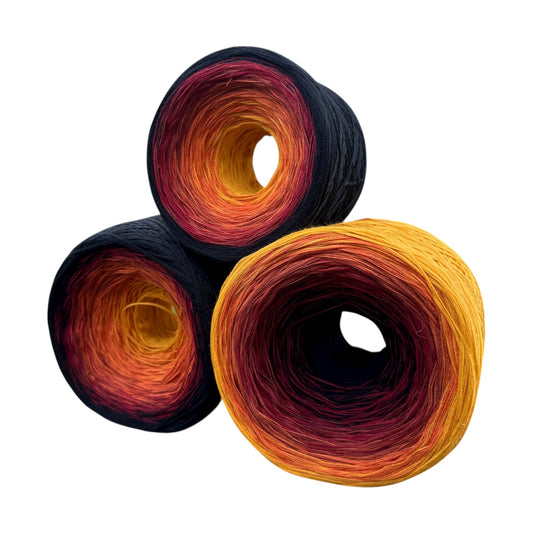 November - Chrysanthemum, Gradient Cotton Natural Fiber Yarn - Rena'sThreadandCrafts