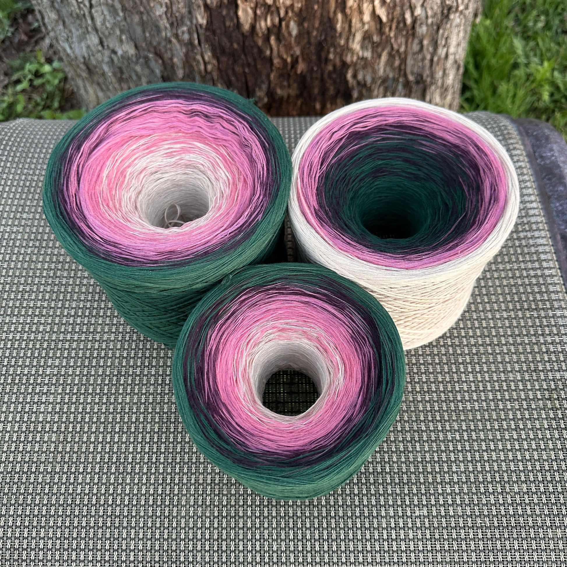 October - Cosmos, Gradient Cotton Natural Fiber Yarn - Rena'sThreadandCrafts