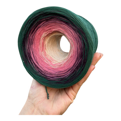 October - Cosmos, Gradient Cotton Natural Fiber Yarn - Rena'sThreadandCrafts