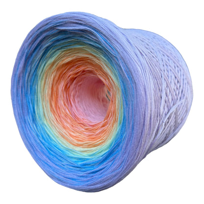 Pastel Rainbow 8PLY Gradient Cotton Natural Fiber Yarn-Cotton Yarn, 8PLY-Cotton-Renas Thread and Crafts