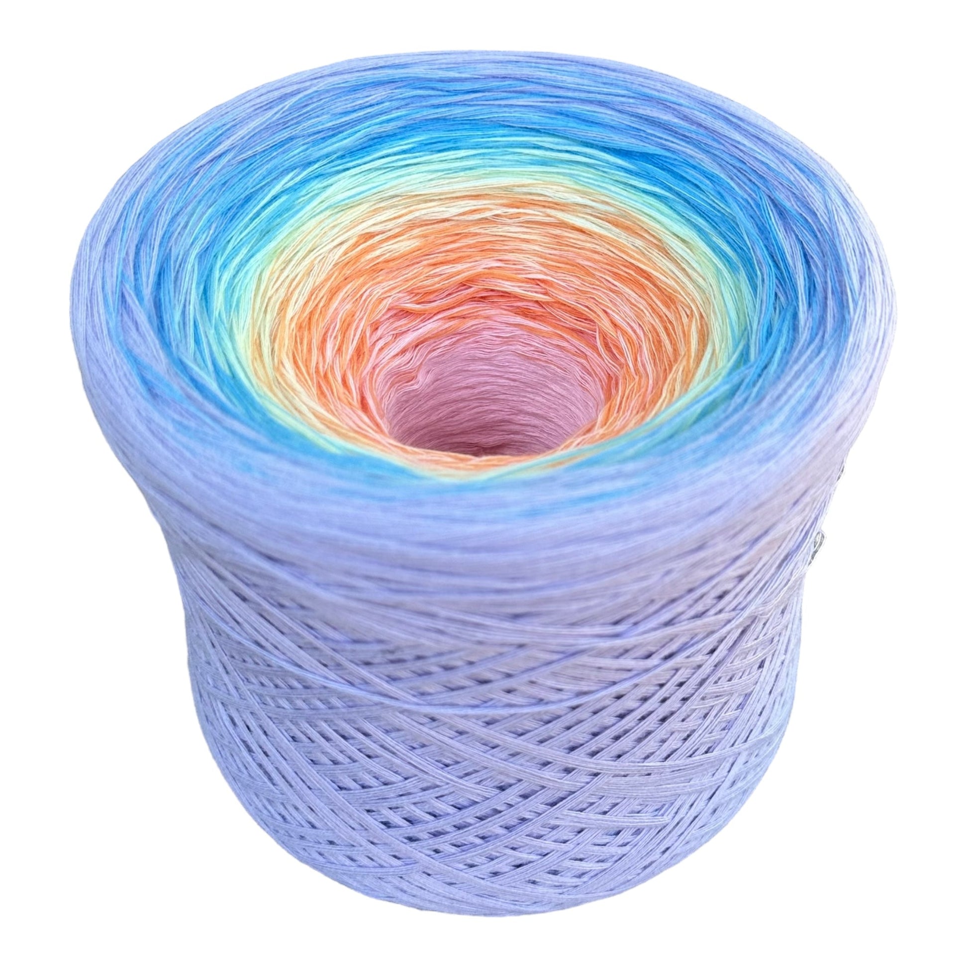 Pastel Rainbow 8PLY Gradient Cotton Natural Fiber Yarn-Cotton Yarn, 8PLY-Cotton-Renas Thread and Crafts