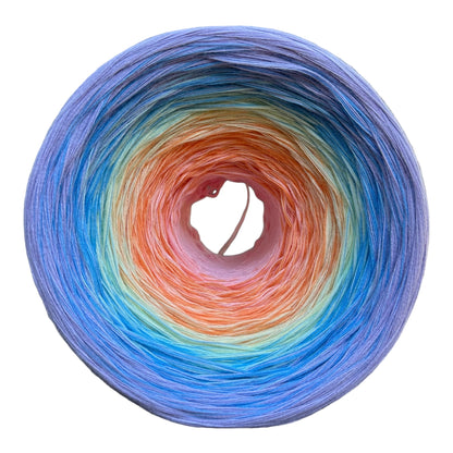 Pastel Rainbow 8PLY Gradient Cotton Natural Fiber Yarn-Cotton Yarn, 8PLY-Cotton-Renas Thread and Crafts