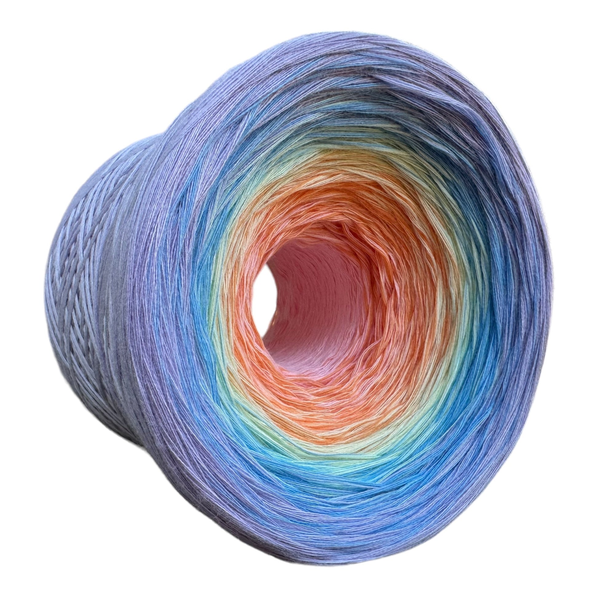 Pastel Rainbow 8PLY Gradient Cotton Natural Fiber Yarn-Cotton Yarn, 8PLY-Cotton-Renas Thread and Crafts