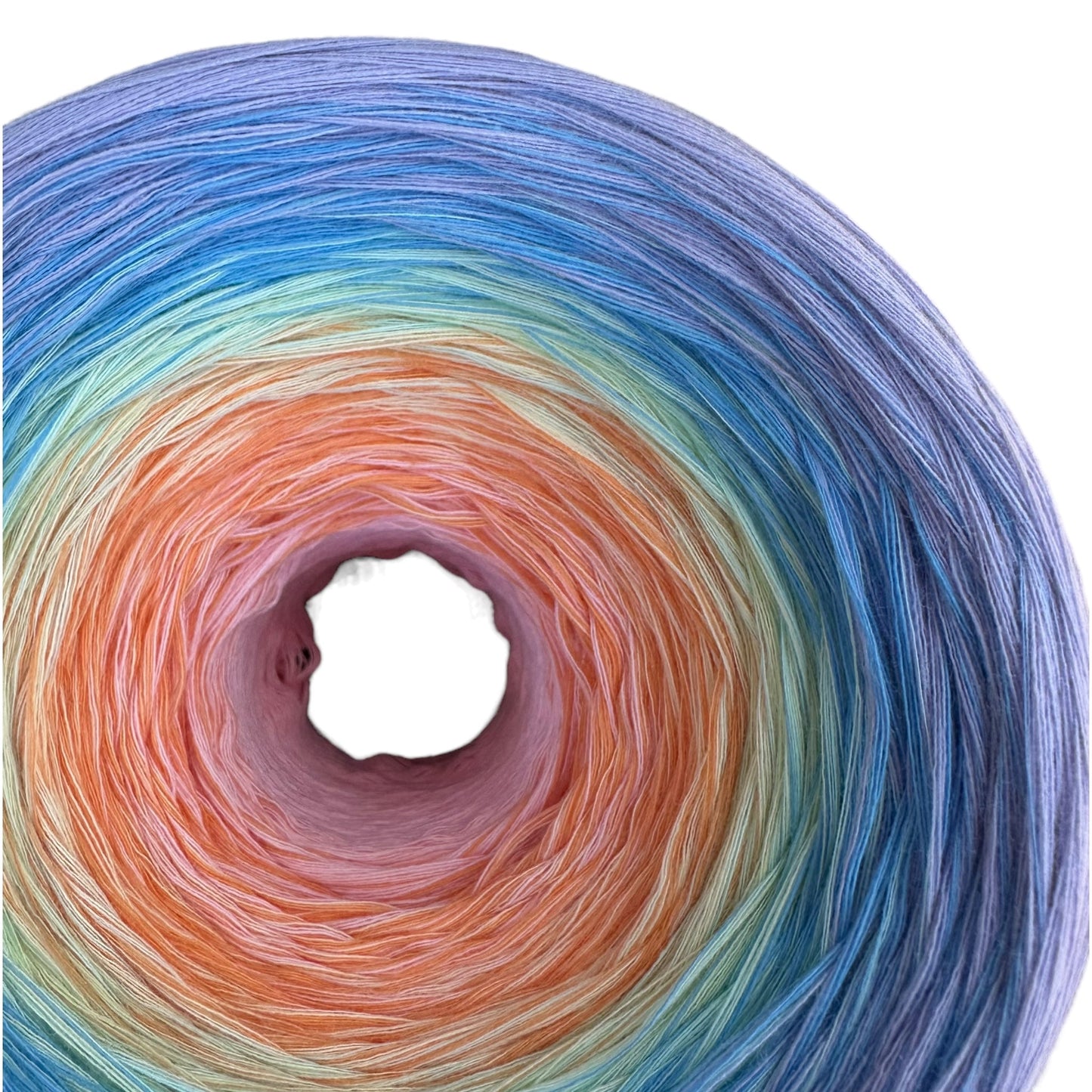 Pastel Rainbow 8PLY Gradient Cotton Natural Fiber Yarn-Cotton Yarn, 8PLY-Cotton-Renas Thread and Crafts