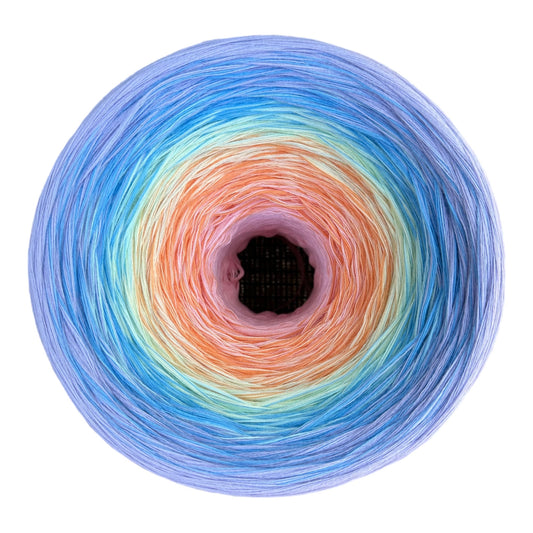 Pastel Rainbow 8PLY Gradient Cotton Natural Fiber Yarn-Cotton Yarn, 8PLY-Cotton-Renas Thread and Crafts