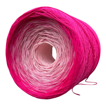 Pink Ombre, Gradient Cotton Natural Fiber Yarn