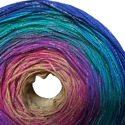 Playful Fleur - de lis, Gradient Cotton Natural Fiber Yarn