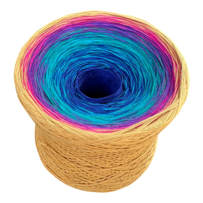 Playful Fleur - de lis, Gradient Cotton Natural Fiber Yarn