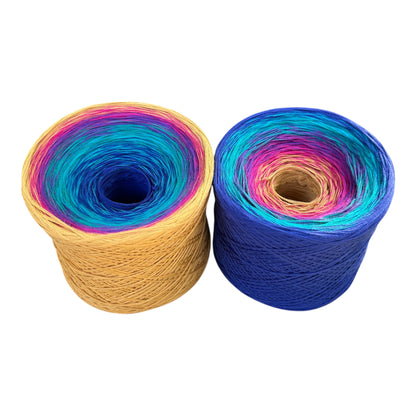 Playful Fleur - de lis, Gradient Cotton Natural Fiber Yarn