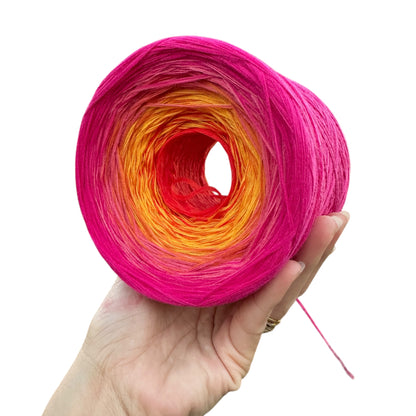 Plumeria, Gradient Cotton Natural Fiber Yarn - Rena'sThreadandCrafts