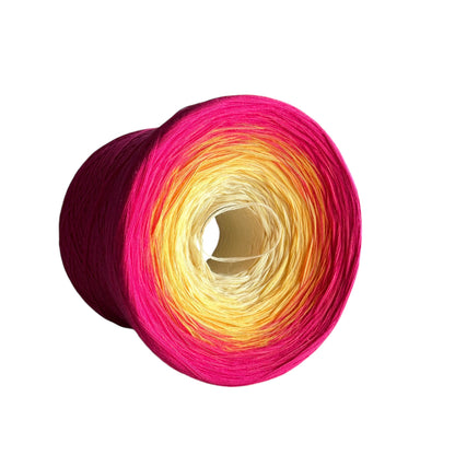 Positive Pink, Gradient Cotton Natural Fiber Yarn-YARN-1400-Light-Renas Thread and Crafts