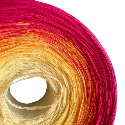 Positive Pink, Gradient Cotton Natural Fiber Yarn-YARN-1400-Light-Renas Thread and Crafts