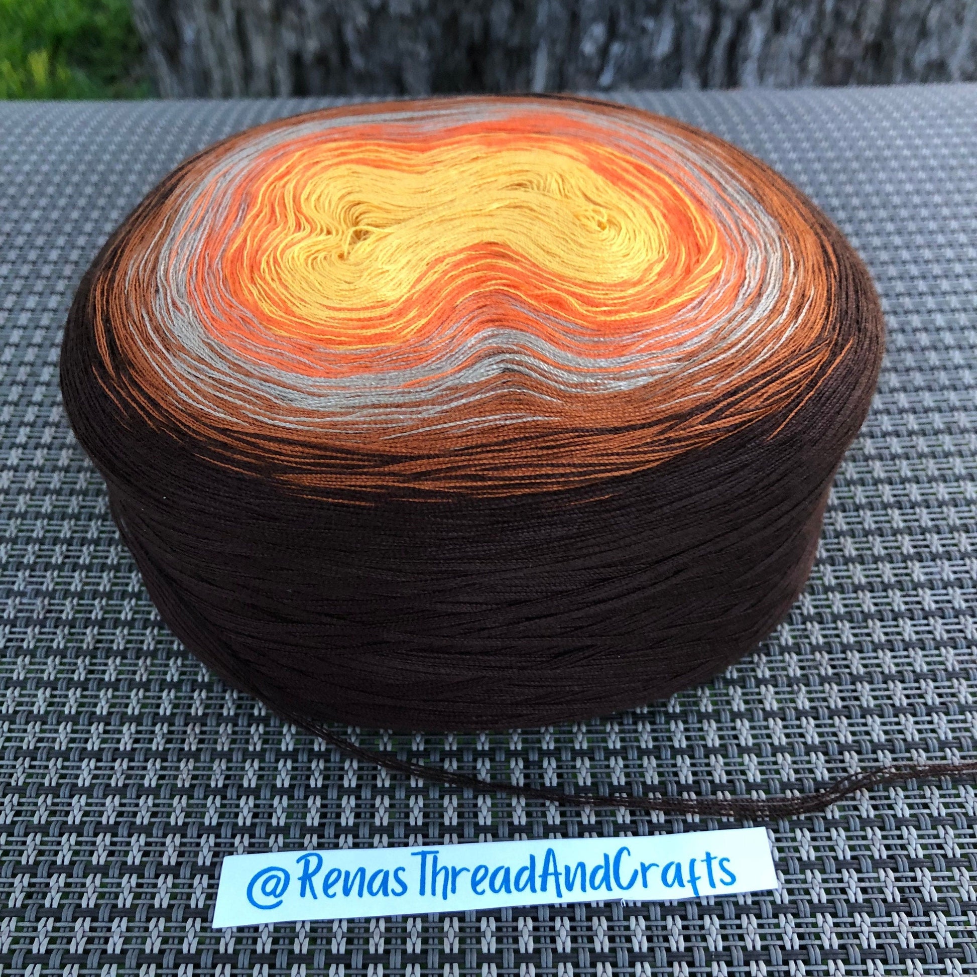 Pumpkin Spice 4PLY Polyester Gradient Yarn-Polyester, 4PLY-Rena'sThreadandCrafts-Rena&#39;sThreadandCrafts