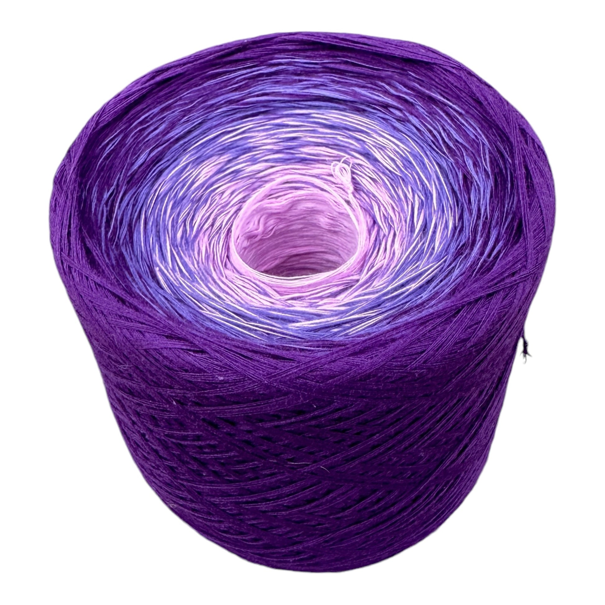 Purple Ombre, Gradient Cotton Natural Fiber Yarn - Rena'sThreadandCrafts