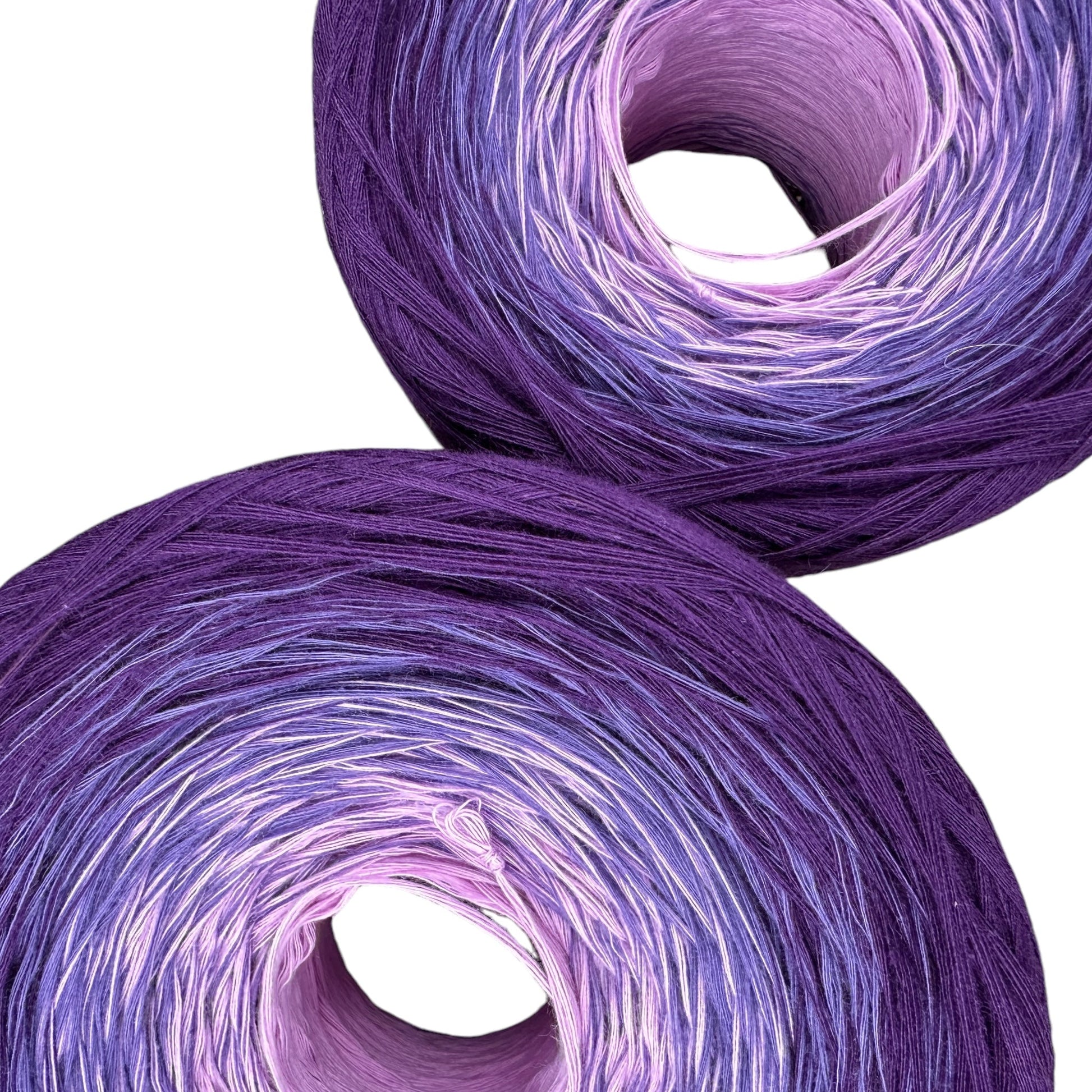 Purple Ombre, Gradient Cotton Natural Fiber Yarn - Rena'sThreadandCrafts