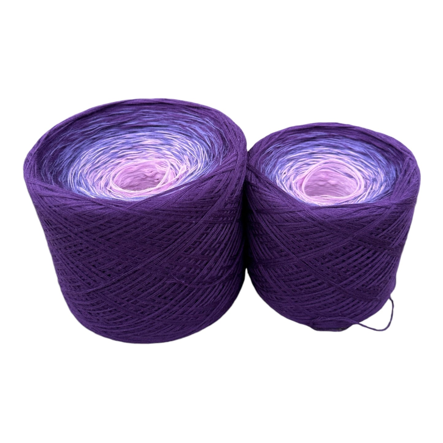 Purple Ombre, Gradient Cotton Natural Fiber Yarn - Rena'sThreadandCrafts