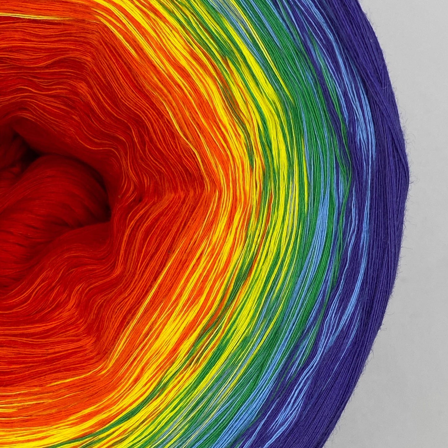 Rainbow Gradient 8PLY Cotton Cake Yarn-Cotton Yarn, 8PLY-Rena'sThreadandCrafts-1400 Yards-Rena&#39;sThreadandCrafts