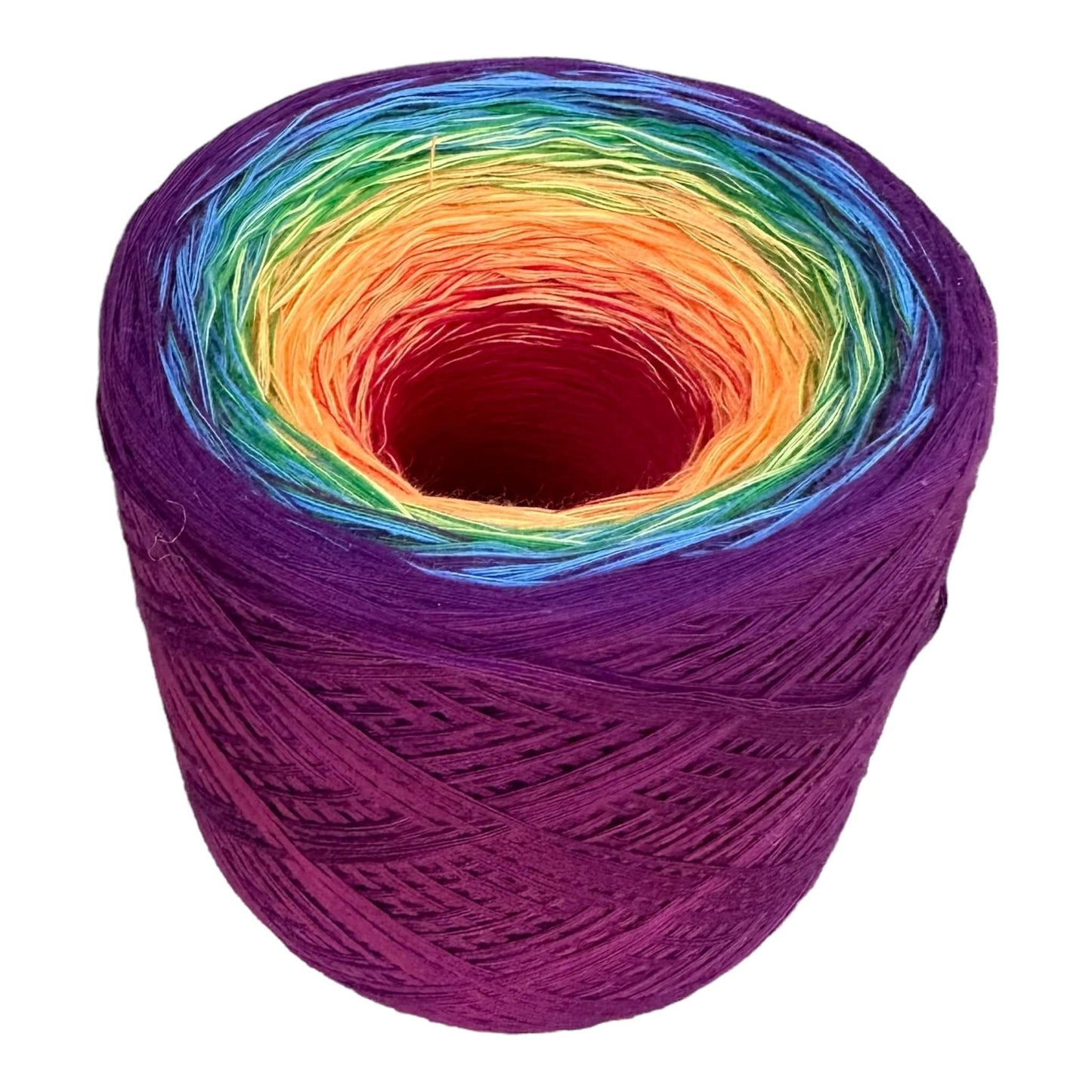 Rainbow Gradient 8PLY Cotton Cake Yarn-Cotton Yarn, 8PLY-800-Renas Thread and Crafts